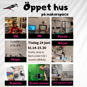 Öppet hus makerspace @ Vaggeryds bibliotek